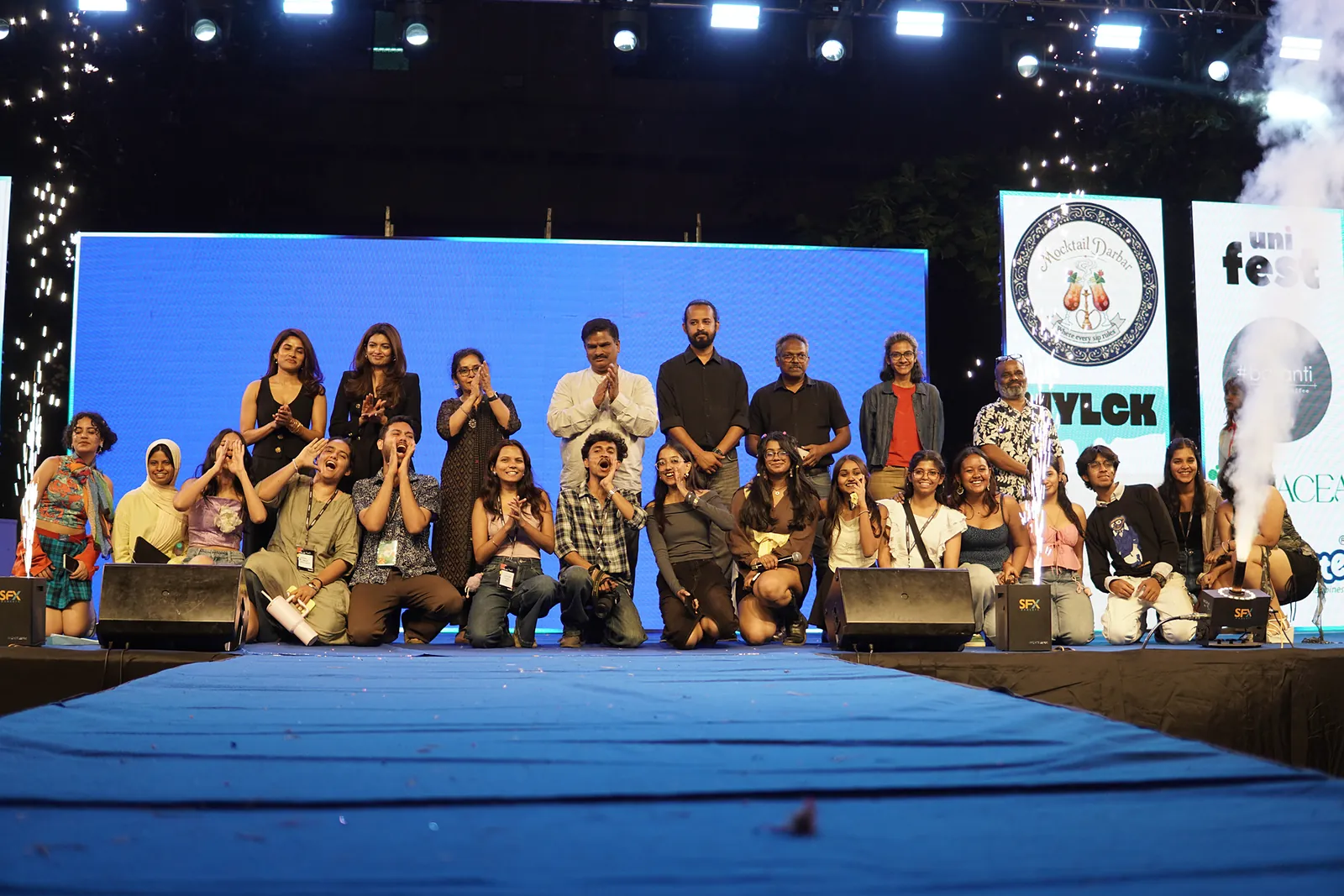The finalists on stage at Art to Wear 2026